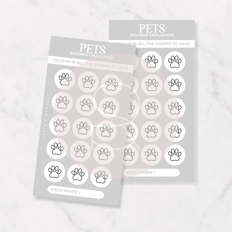 Pets Tracker | Savings Challenge