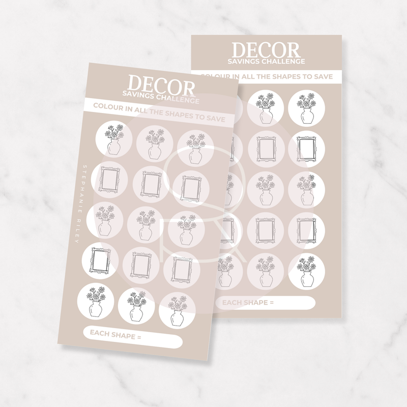 Decor Tracker | Savings Challenge