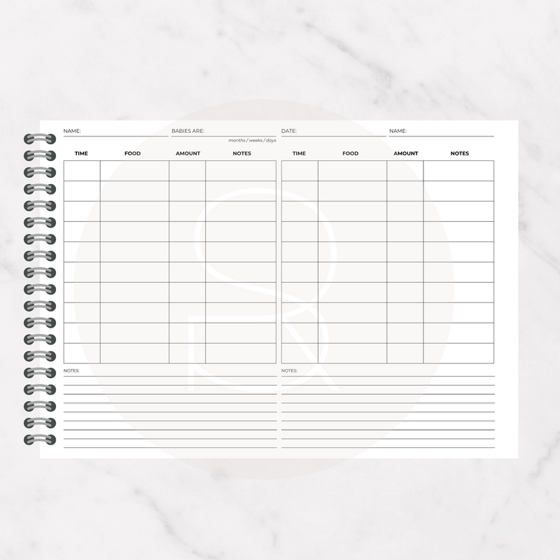 Twins Daily Log Book | Nursery