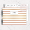 Twins Daily Log Book | Stripes