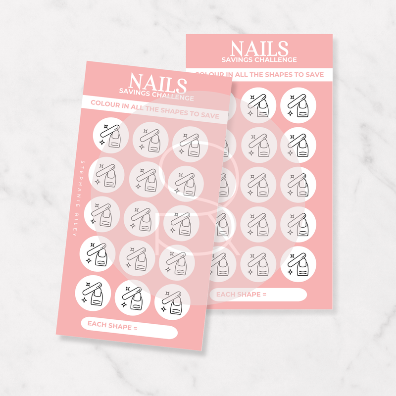 Nails Tracker | Savings Challenge