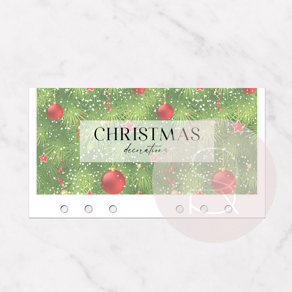 Christmas Decorations Tracker | Savings Challenge