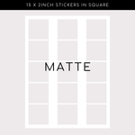 Matte Stickers - Square