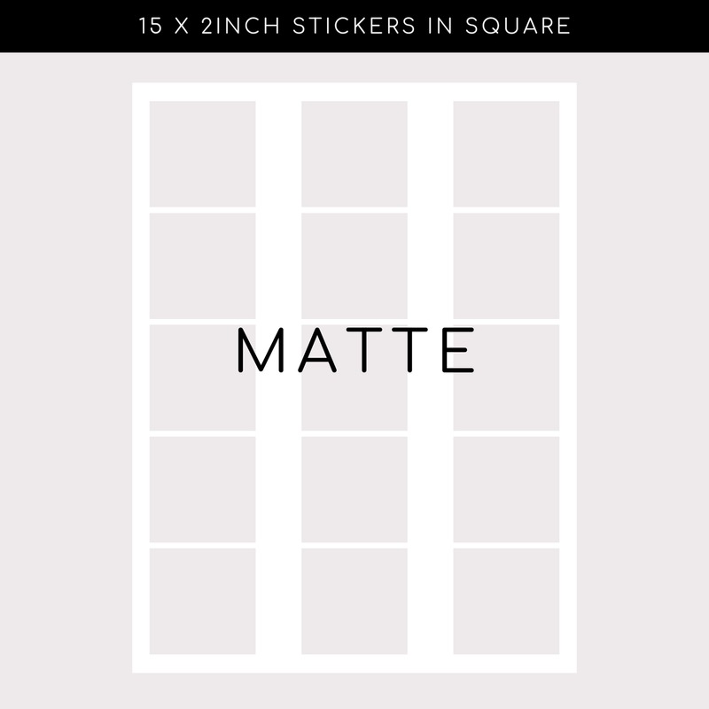 Matte Stickers - Square