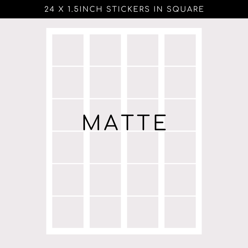 Matte Stickers - Square