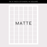 Matte Stickers - Square