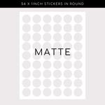 Matte Stickers - Circle