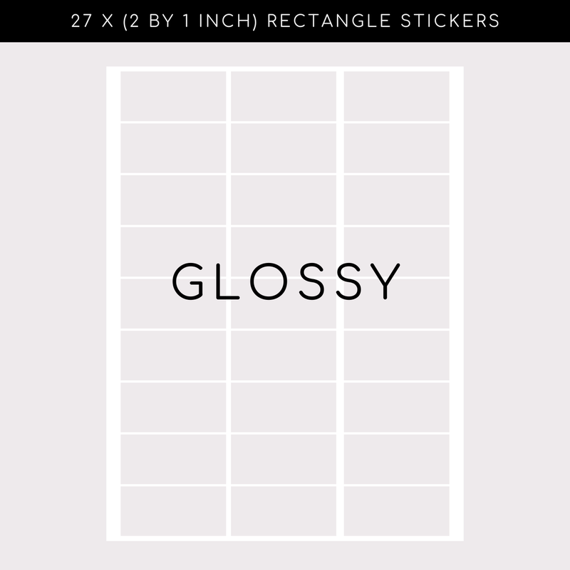 Glossy Stickers - Rectangle