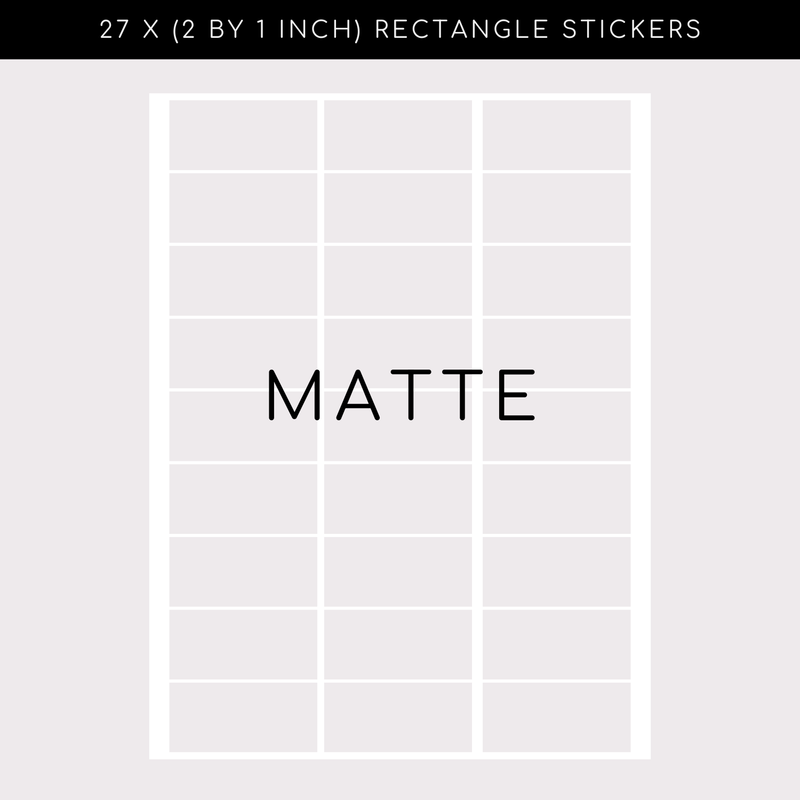 Matte Stickers - Rectangle