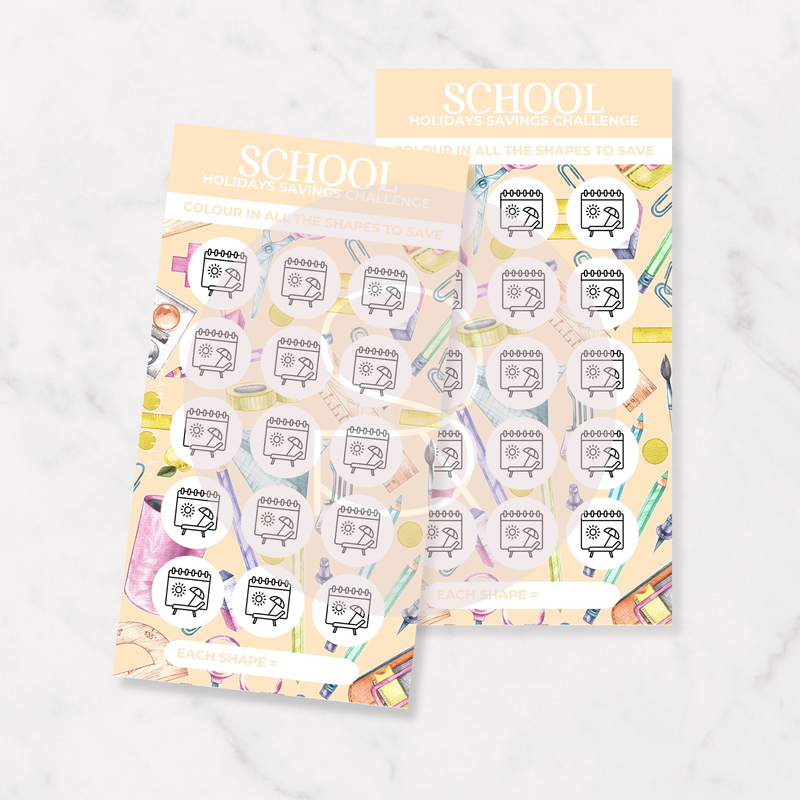 School Holidays Tracker | Savings Challenge