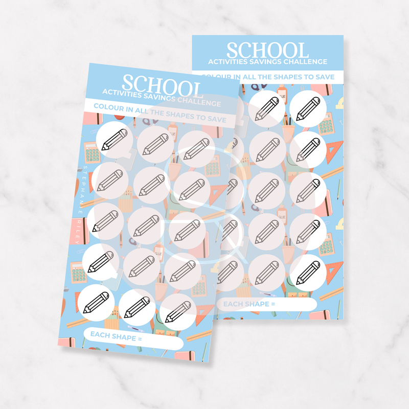 School Activities Tracker | Savings Challenge